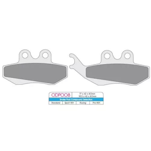 plaquettes avant DP BETA 125 RR 4T 08-12