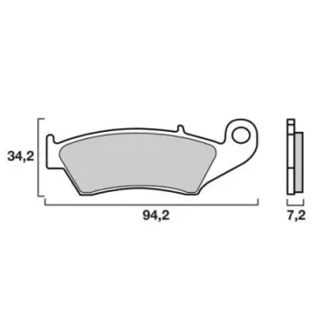 plaquettes avant BREMBO RM/Z 99-22