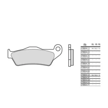 plaquettes avant BREMBO 700 TENERE 18-24