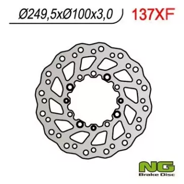 disque avant à petale NG pour 85 SX et TC