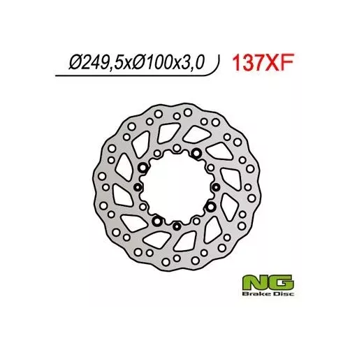 disque avant à petale NG pour 85 SX et TC