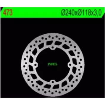 disque de frein avant CR 240mm NG