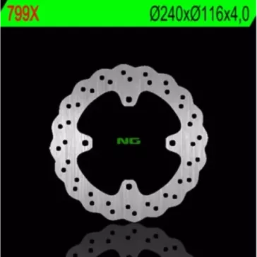 Disque de frein AR NG BRAKES pétale fixe KX-f 04-25