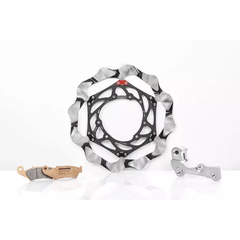 Kit Disque de frein Oversize BRAKING Wave flottant 280mm KX/F 06-24