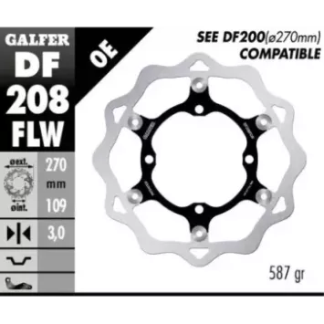 disque frein avant GALFER 270mm oversize KXF