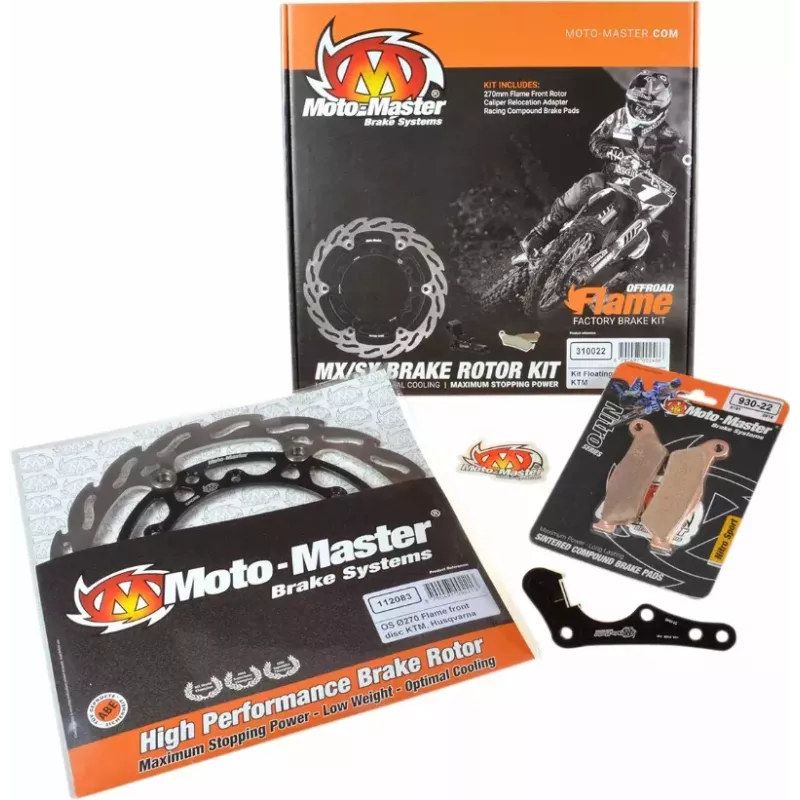 Kit freins disque flottant Flame Oversize YZ/F 20-25 270 mm MOTOMASTER