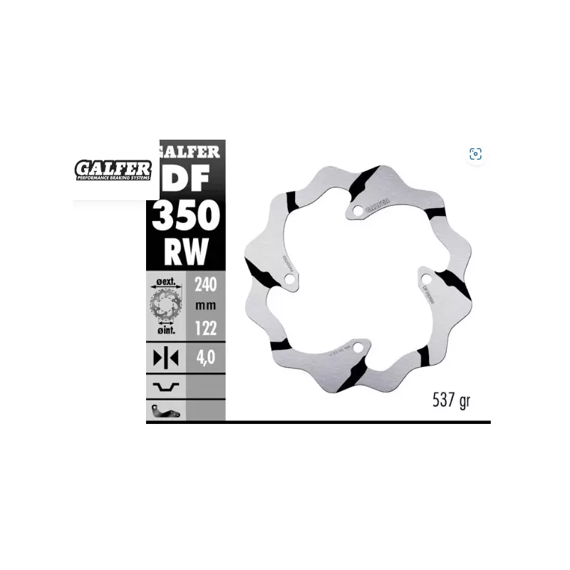 disque arriere wave NG pour 125 RM 00-08