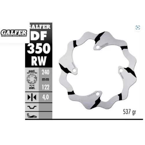 disque arriere galfer 250/450 RMZ
