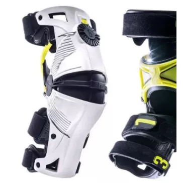 Genouillères orthèse MOBIUS X8 Blanc / jaune fluo