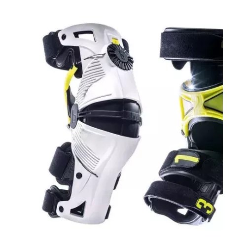 Genouillères orthèse MOBIUS X8 Blanc / jaune fluo