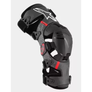 Genouilleres Alpinestars Supertech RK-10 Plasma Noir Rouge