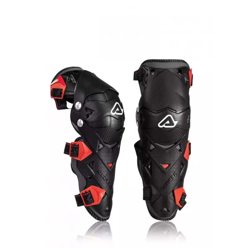 genouilleres ACERBIS IMPACT EVO 3.0 noir et rouge