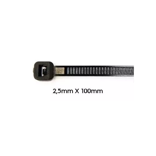 Collier de serrage 2,5 x 100mm 100 unités