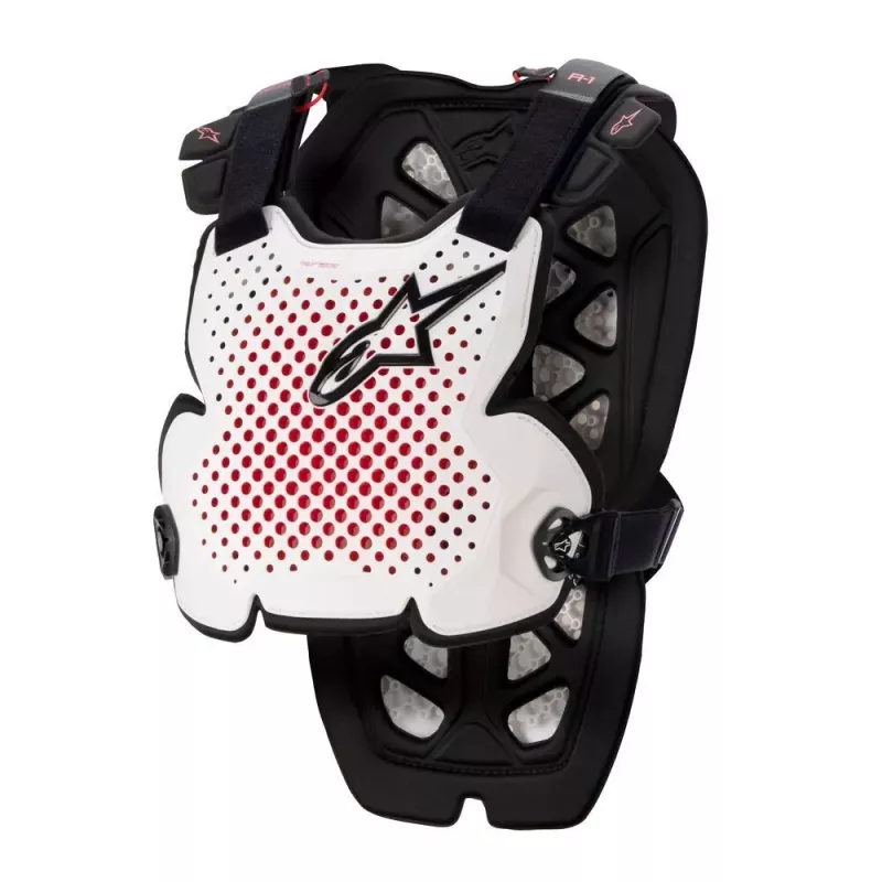 Pare-Pierres ALPINESTARS A-1 PRO blanc noir rouge