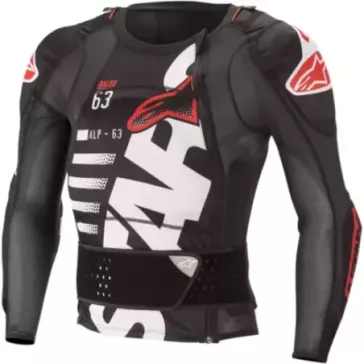 Gilet de protection manches longues ALPINESTARS SEQUENCE noir blanc rouge