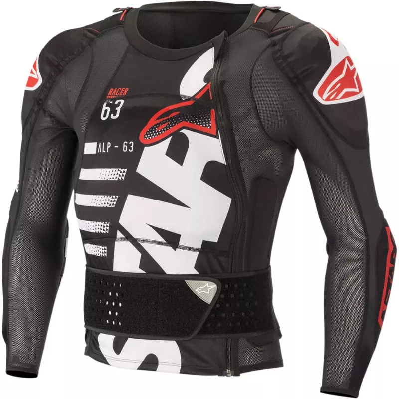 Gilet de protection manches longues ALPINESTARS SEQUENCE noir blanc rouge