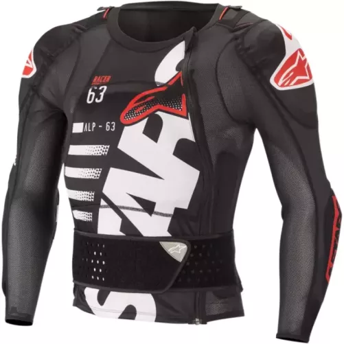 Gilet de protection manches longues ALPINESTARS SEQUENCE noir blanc rouge