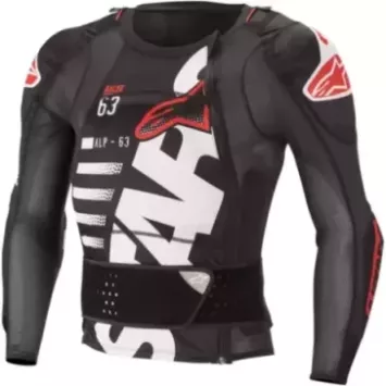 Gilet de protection manches longues ALPINESTARS SEQUENCE noir blanc rouge