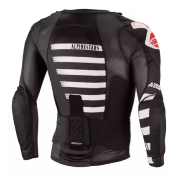 Gilet de protection manches longues ALPINESTARS SEQUENCE noir blanc rouge