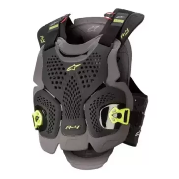 Pare Pierre ALPINESTARS A4 MAX noir gris jaune fluo