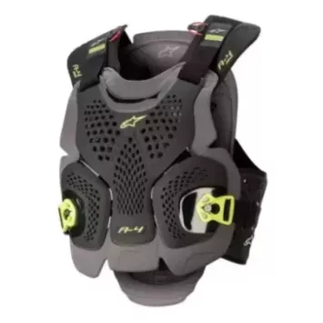 Pare Pierre ALPINESTARS A4 MAX noir gris jaune fluo
