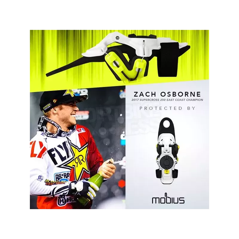 Protège-poignet MOBIUS X8 - blanc/jaune Protège-poignet MOBIUS X8 - blanc/jaune