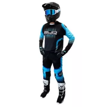Tenue Complète Enfant Bud Néon Bleu / Noir 2025