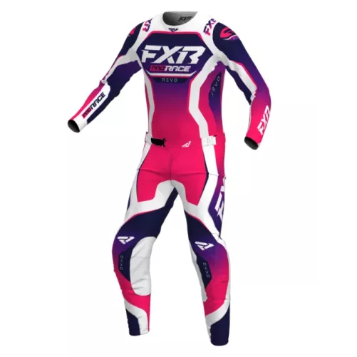 TENUE ENFANT FXR REVO 25 RAZZ blanc-violet-rose