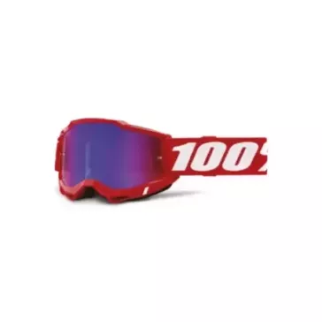 Masque ACCURI 2 ENFANT RED - ECRAN IRIDIUM ROUGE/BLEU