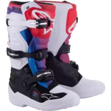 Bottes enfants ALPINESTARS Tech 7S White Red Rainbow
