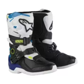 Bottes enfant ALPINESTARS TECH3S bleu noir enamel