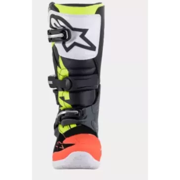 Bottes enfants ALPINESTARS TECH 7S Rouge Jaune Fluo