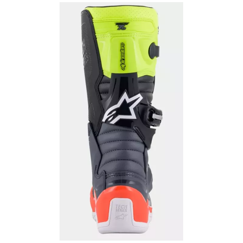 Bottes enfants ALPINESTARS TECH 7S Rouge Jaune Fluo Bottes enfants ALPINESTARS TECH 7S Rouge Jaune Fluo