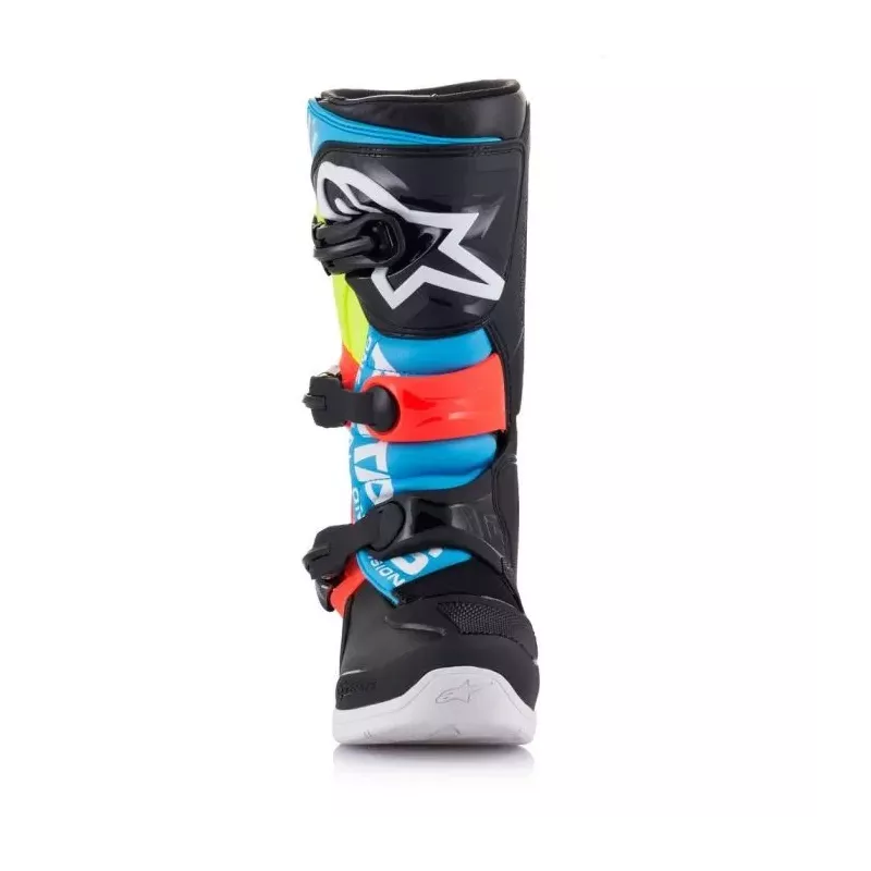 Bottes enfants ALPINESTARS TECH 3S noir jaune rouge fluo