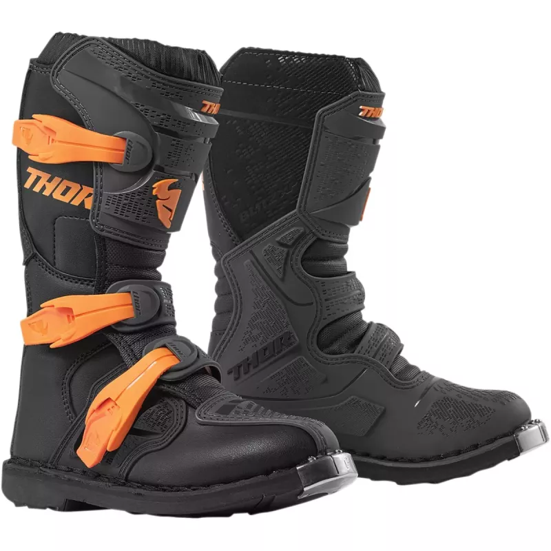 Bottes cross THOR Blitz XP charcoal orange