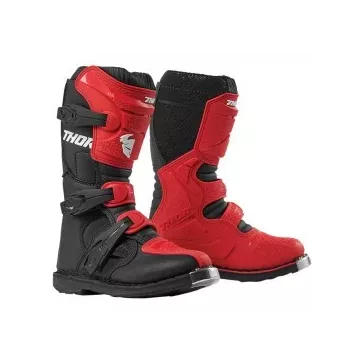 Bottes cross enfant THOR Blitz XP rouge noir