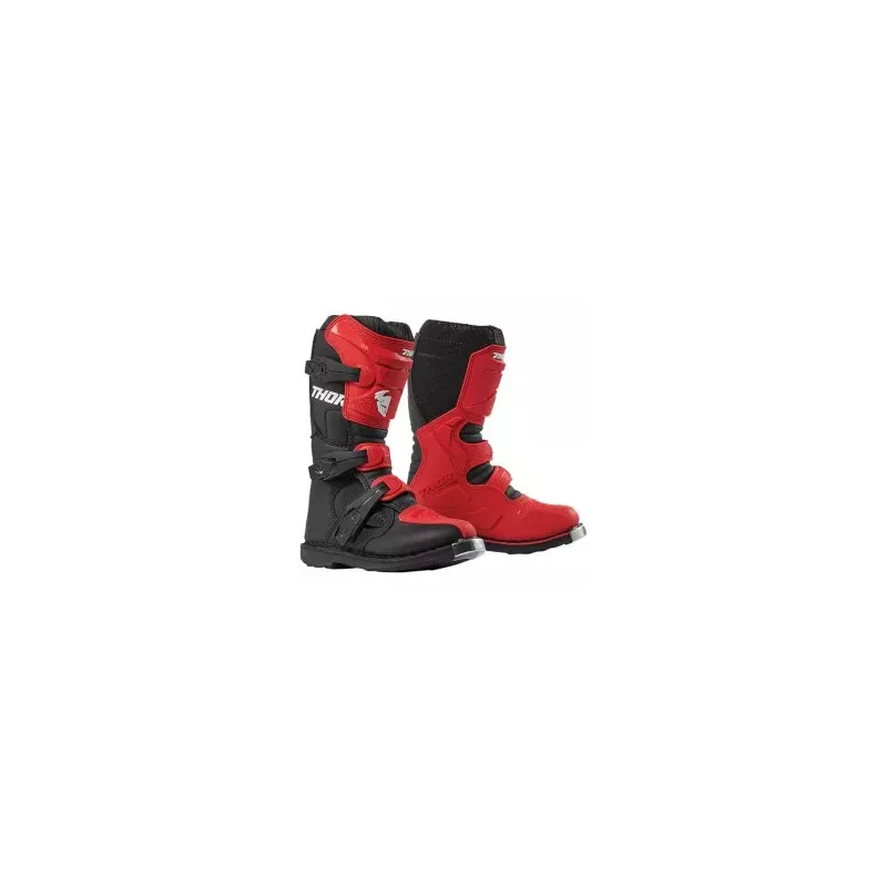 Bottes cross enfant THOR Blitz XP rouge noir