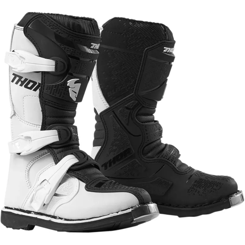 Bottes cross THOR Blitz XP blanc noir