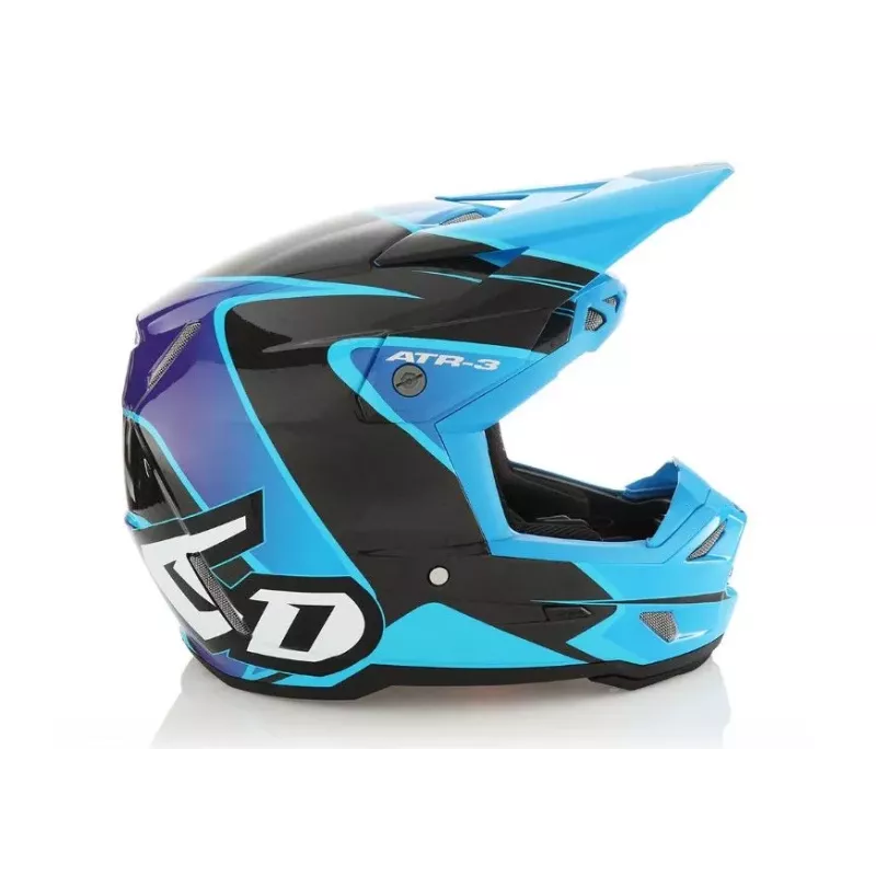 Casque Enfant 6D ATR-3 WAVE CYAN BLEU VIOLET