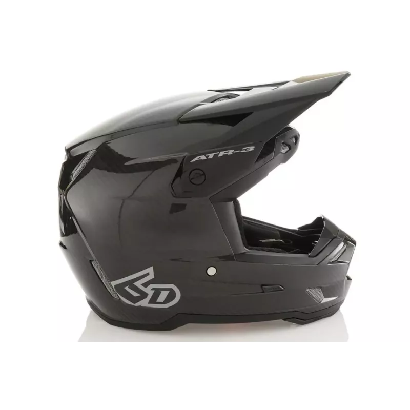 Casque enfant 6D ATR-3 Solid Noir Brillant