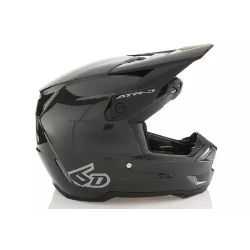 Casque enfant 6D ATR-3 Solid Noir Brillant