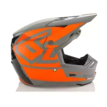 Casque Enfant 6D ATR-3 Hex Gris Orange fluo