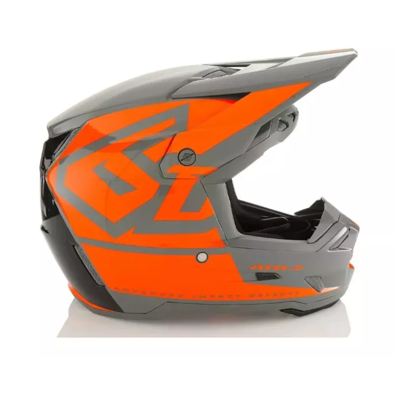 Casque Enfant 6D ATR-3 Hex Gris Orange fluo