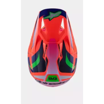 Casque enfant ALPINESTARS SM3 Deegan Orange Fluo Violet Rose Fluo