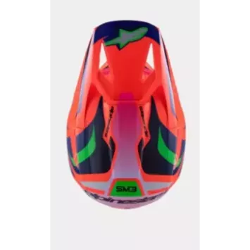 Casque enfant ALPINESTARS SM3 Deegan Orange Fluo Violet Rose Fluo