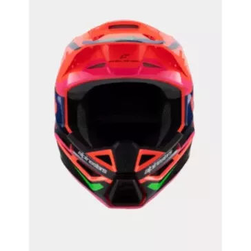 Casque enfant ALPINESTARS SM3 Deegan Orange Fluo Violet Rose Fluo
