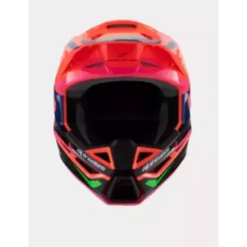 Casque enfant ALPINESTARS SM3 Deegan Orange Fluo Violet Rose Fluo