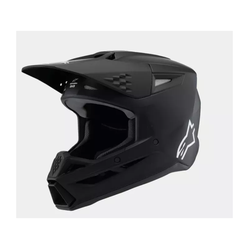 Casque enfant ALPINESTARS S-M3 Solid Noir Matt Casque enfant ALPINESTARS S-M3 Solid Noir Matt