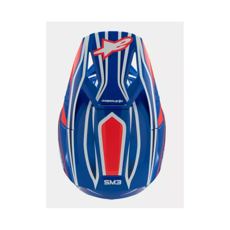 Casque enfant ALPINESTARS S-M3 Wurx Bleu Rouge Blanc Noir Brillant Casque enfant ALPINESTARS S-M3 Wurx Bleu Rouge Blanc Noir Brillant