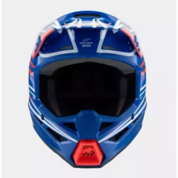 Casque enfant ALPINESTARS S-M3 Wurx Bleu Rouge Blanc Noir Brillant